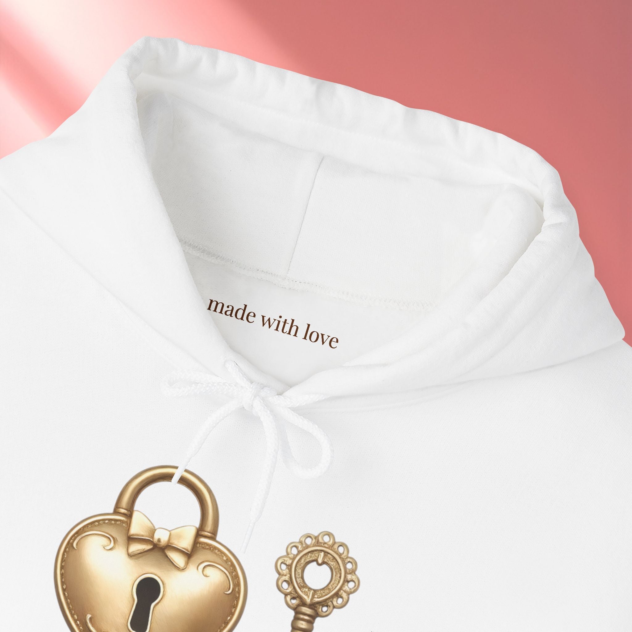 Gold Romantic Graphic Hoodie