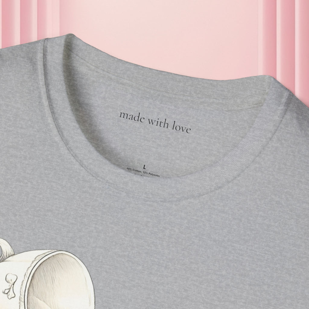 T-Shirt — Spilled Milk & Lace Graphic Tee ("Handle With Sweetness")