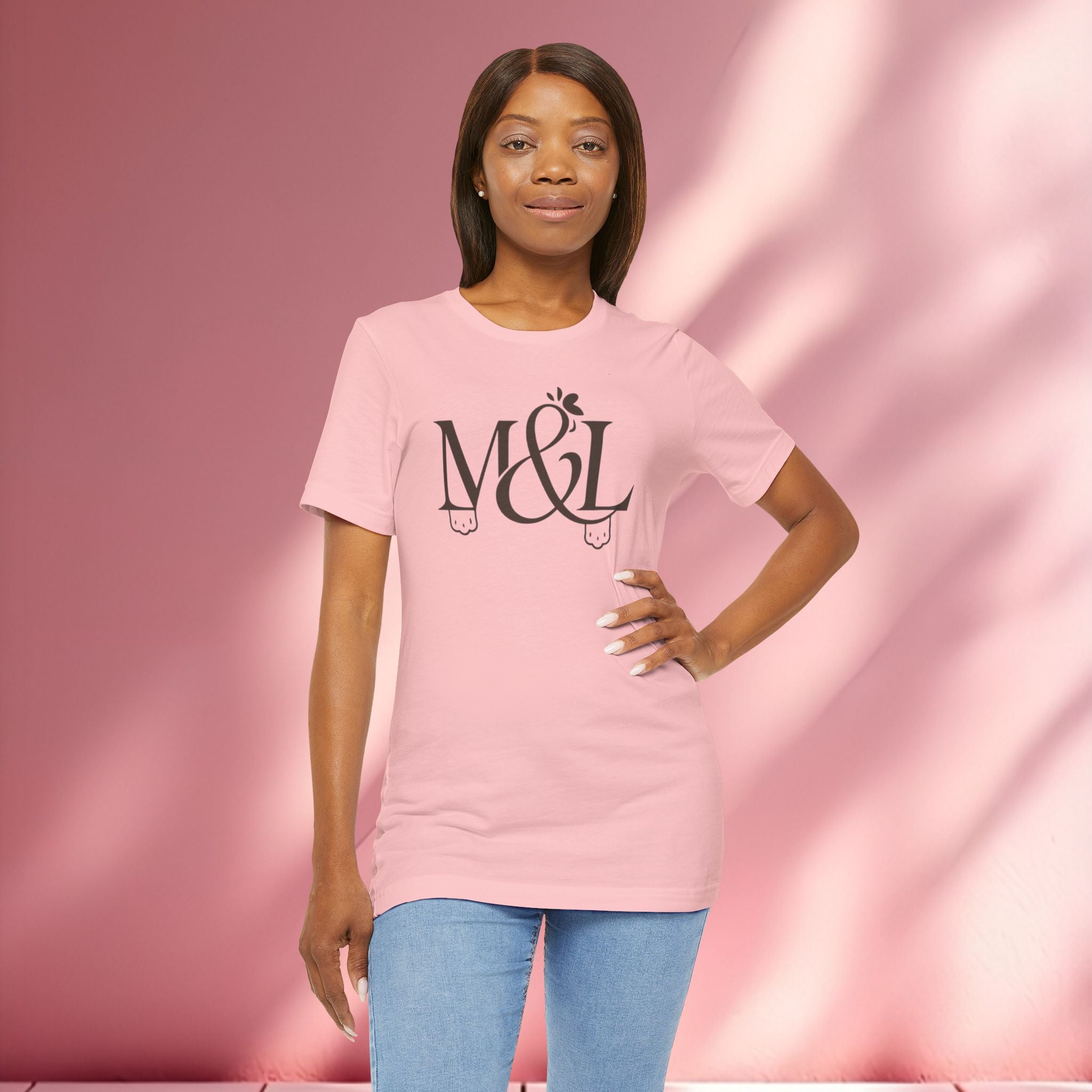 Romantic Feminine Brown Tee — Romance Graphic T-Shirt