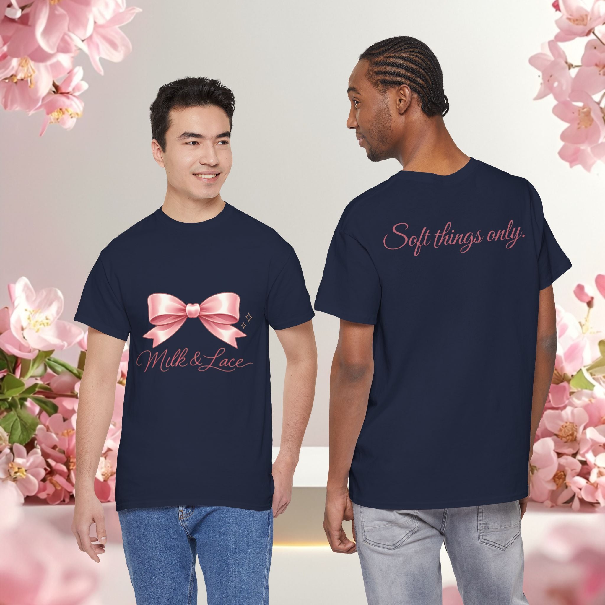 Pink Graphic Tee — Simple Minimalist Design