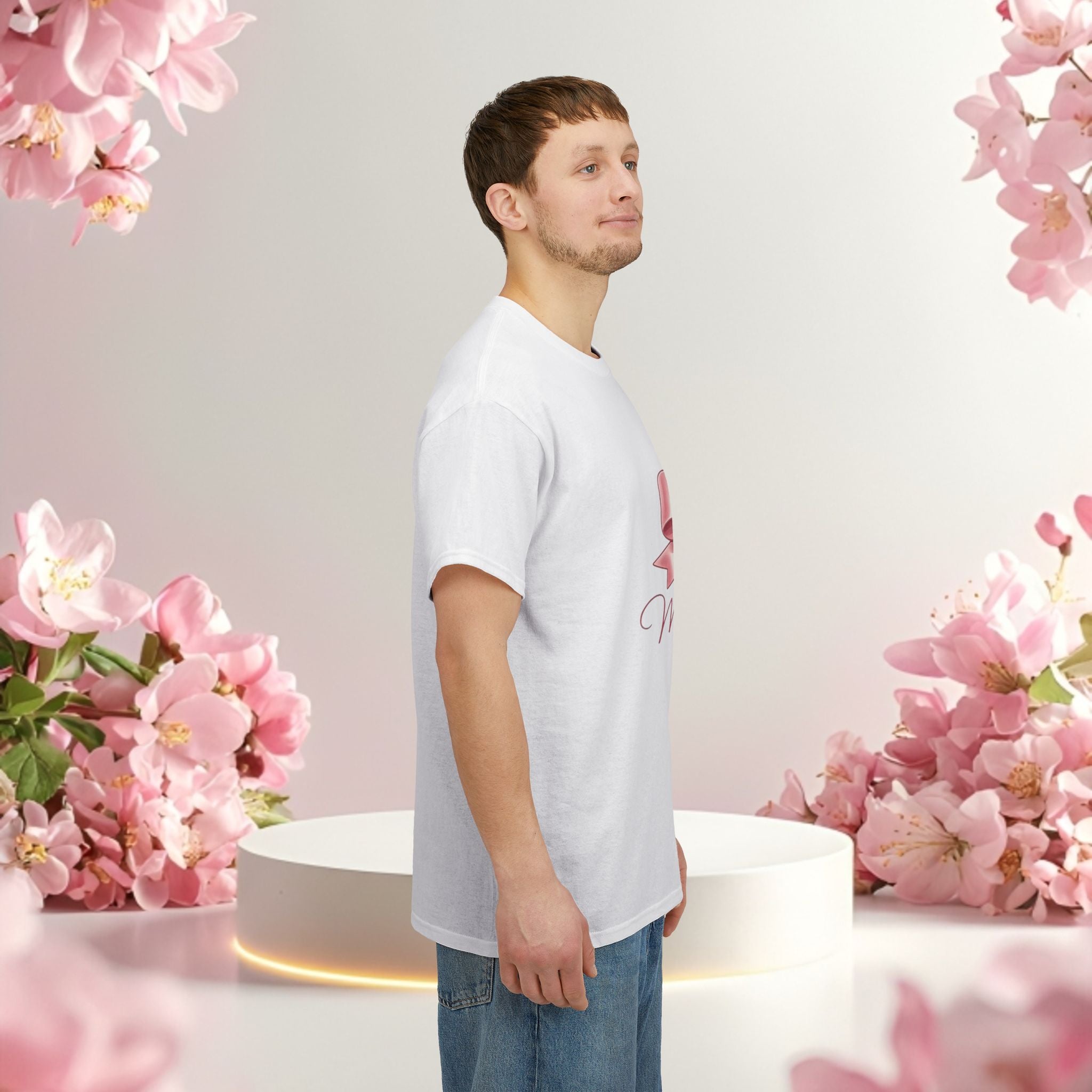 Pink Graphic Tee — Simple Minimalist Design