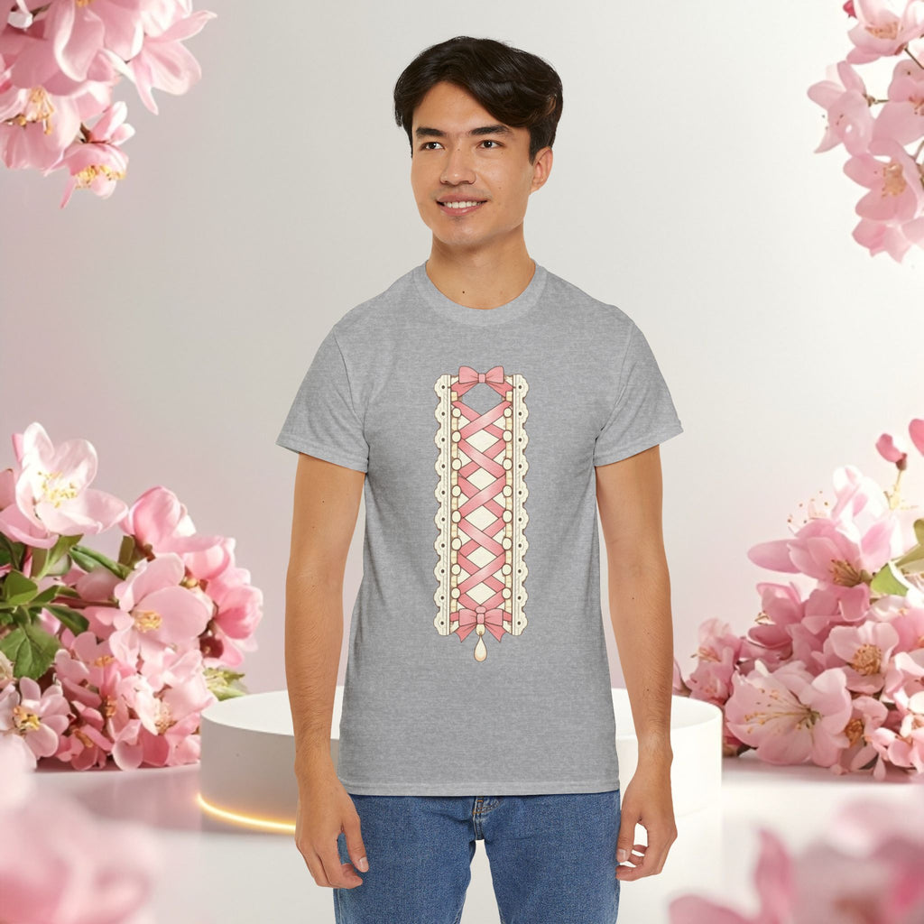 Pink Corset Ribbon T-Shirt