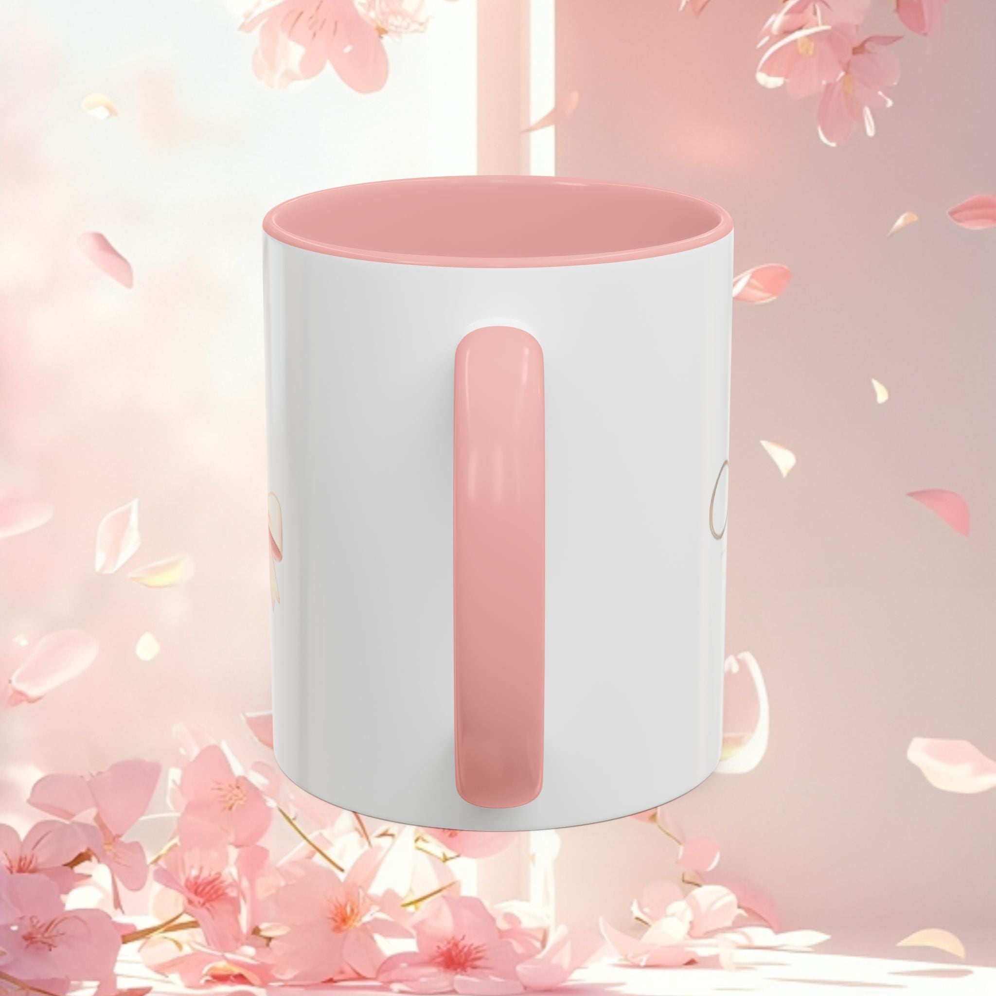 Charming Feminine Accent Coffee Mug — Soft, Elegant 11/15 oz