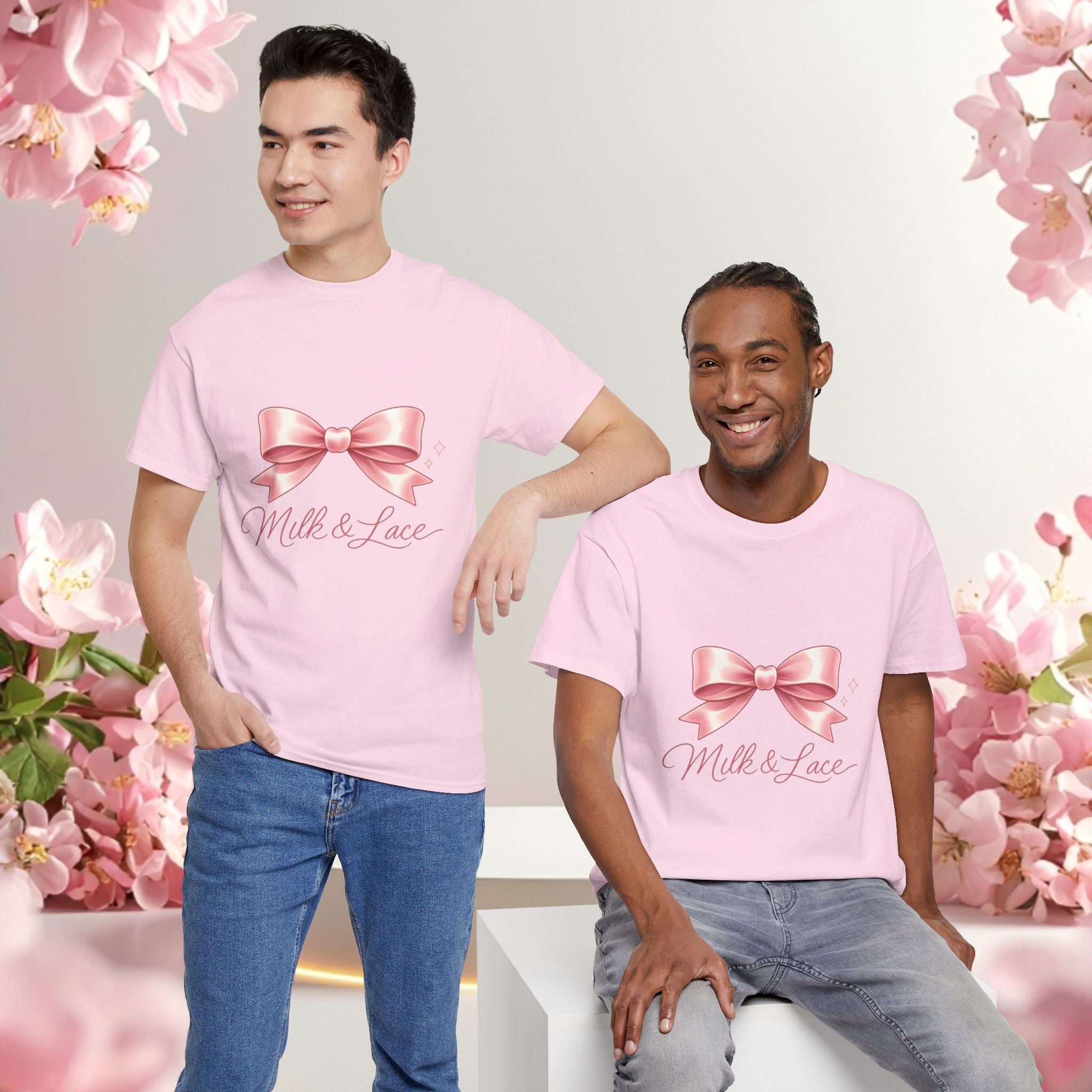 Pink Graphic Tee — Simple Minimalist Design