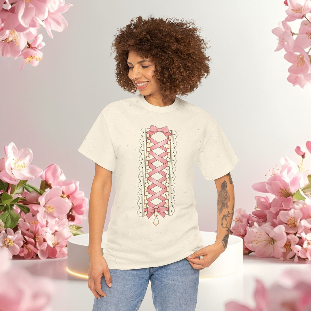 Pink Corset Ribbon T-Shirt