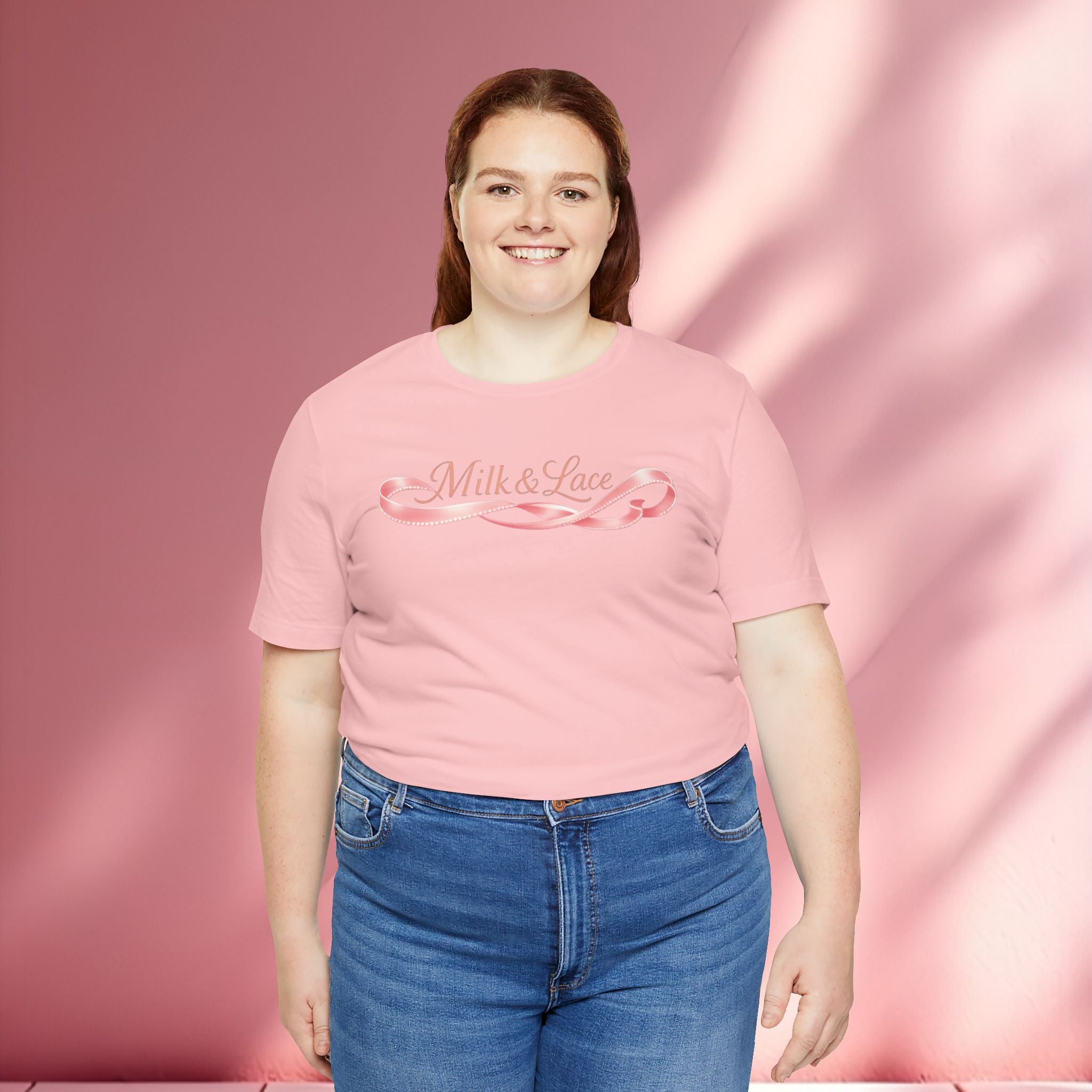 Casual Pink Graphic T-Shirt — Women's Casual Pink Tee