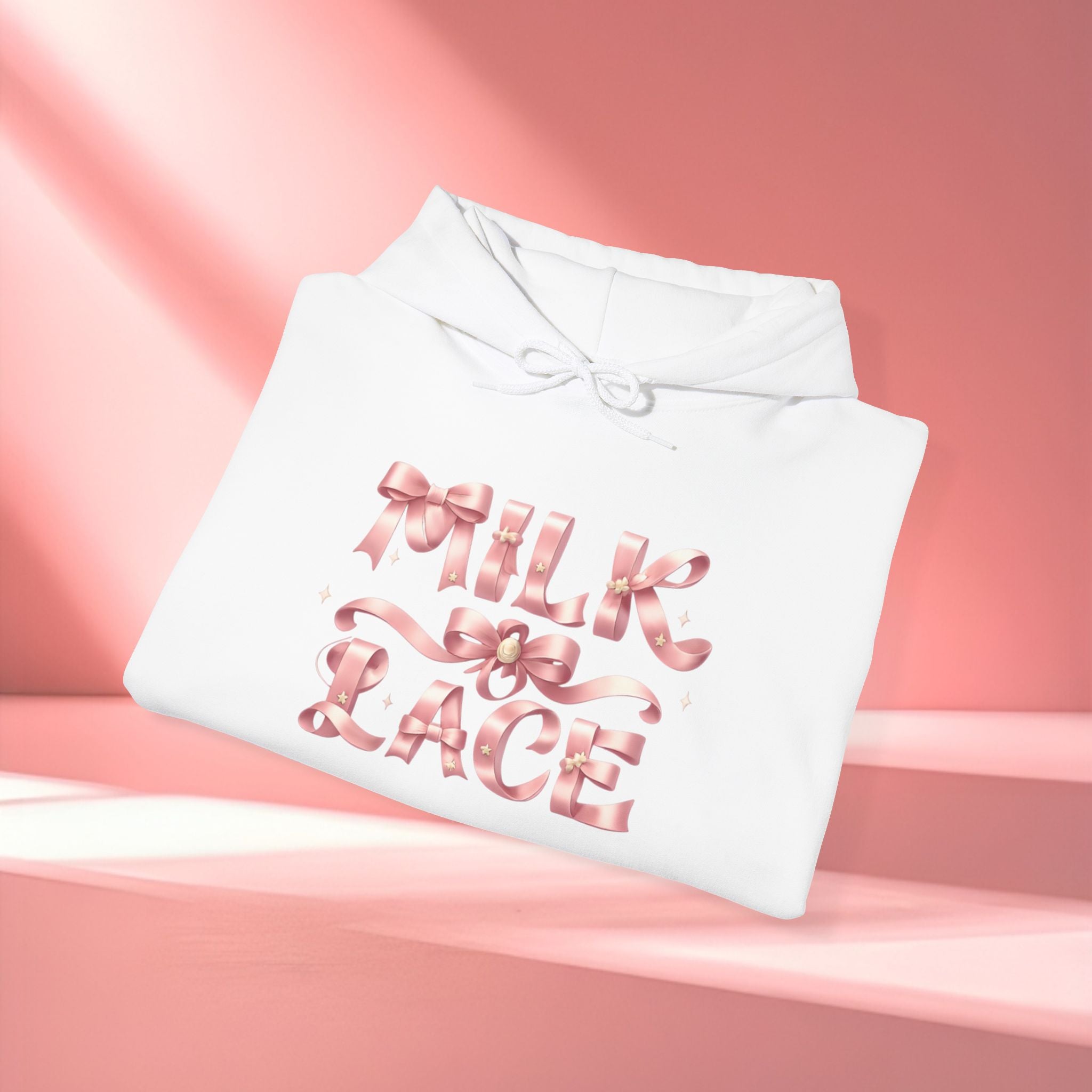 Floral Feminine Typography Hoodie — Feminine Floral Script Hooded Sweatshirt