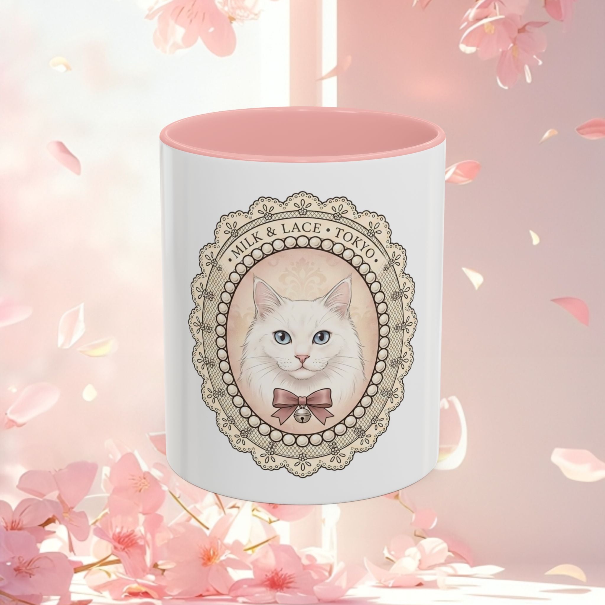 Vintage Charming Cat Accent Coffee Mug — Retro Cat Lover Gift (11/15 oz)