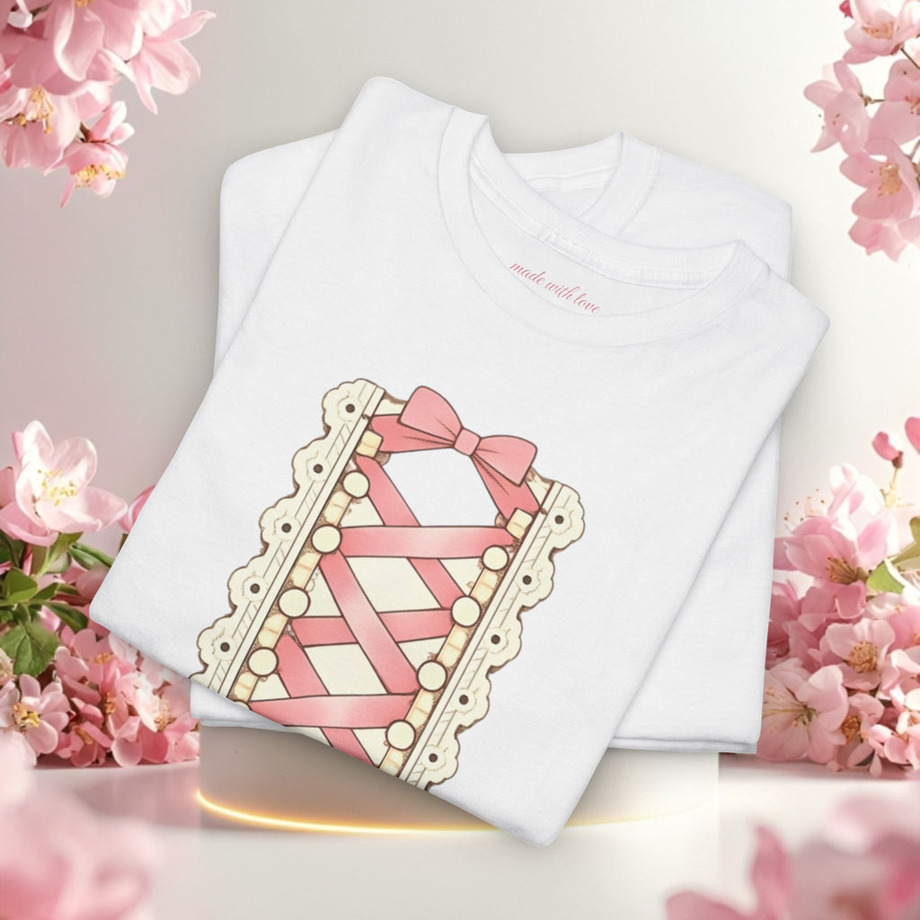 Pink Corset Ribbon T-Shirt